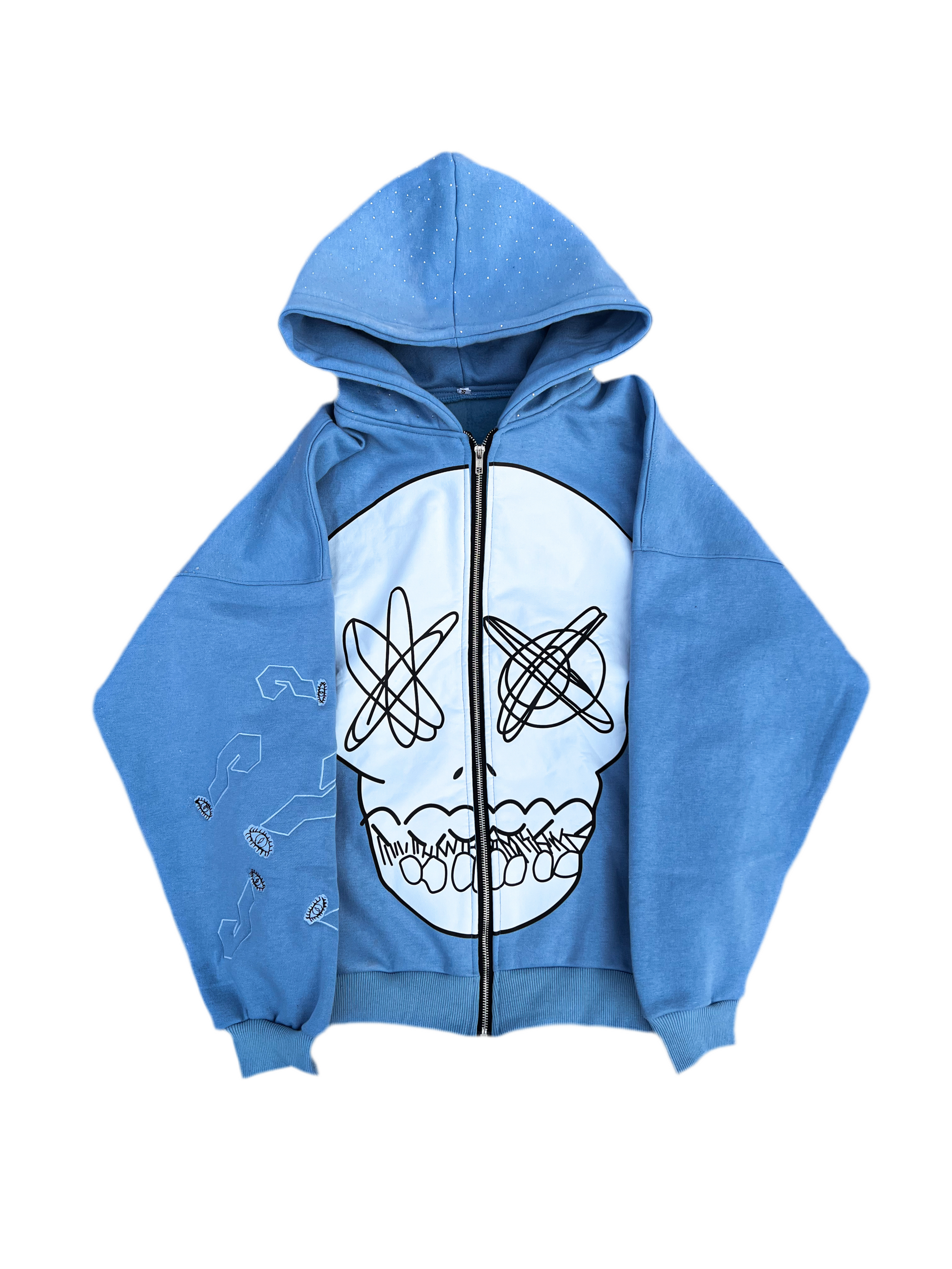 Sky blue skully